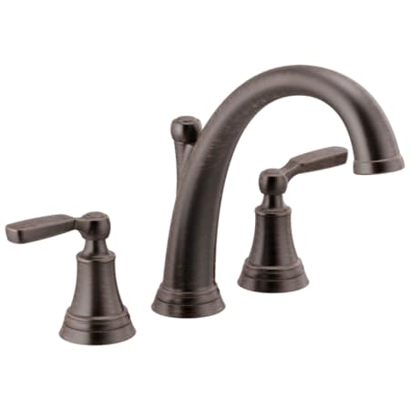Delta 3-hole 8-16" installation Hole Deck-Mount without Diverter Tub Filler Faucet, Venetian Bronze T2732-RB